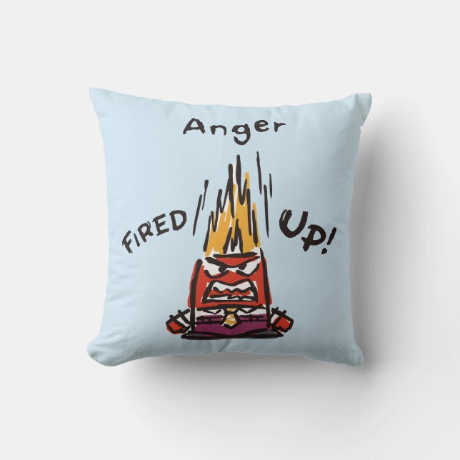 Fired Up! 2 Throw Pillow (Front)