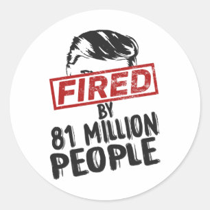 Fired Vote Harris Waltz 2024 Kamala For President Classic Round Sticker