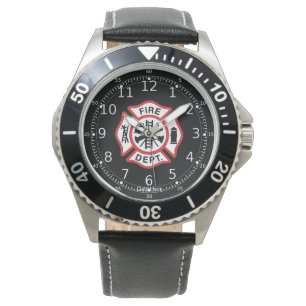 Firef Dept Maltese Cross, Firefighter Watches Men