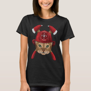 Firefighter Abyssinian Fireman Boys Kids Fire Resc T-Shirt