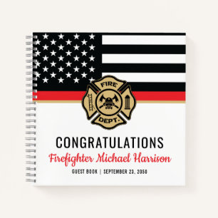 Firefighter Academy Red Line Graduation Livre d'or