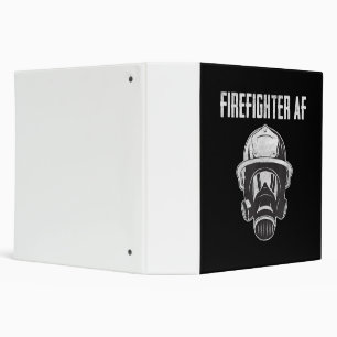 Firefighter AF   Gas Mask   Funny Firefighter Binder