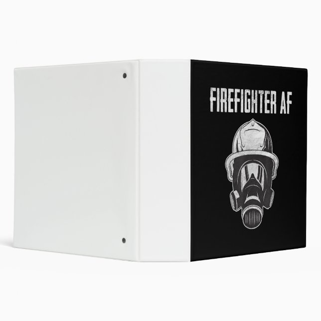 Firefighter AF | Gas Mask | Funny Firefighter Binder (Background)