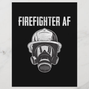 Firefighter AF   Gas Mask   Funny Firefighter Letterhead
