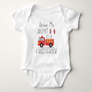 Firefighter Aunt - My Aunt is a Firefighter Baby Bodysuit