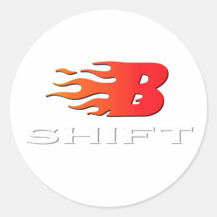 Firefighter B Shift Classic Round Sticker