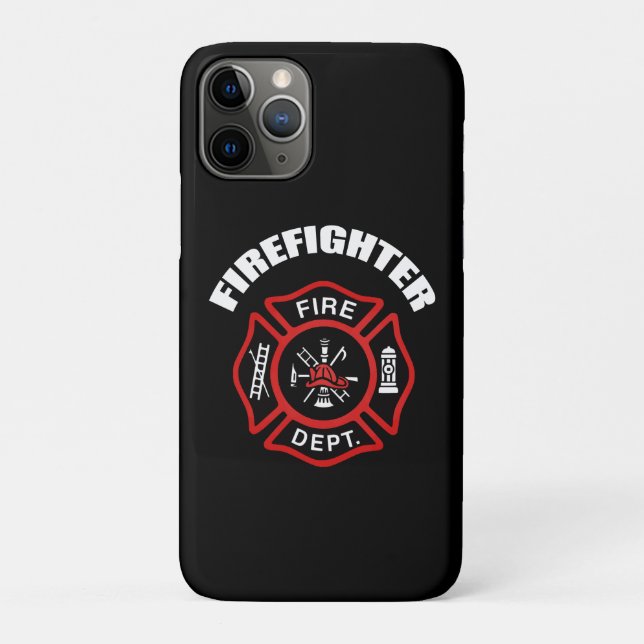 Firefighter Badge Case-Mate iPhone Case (Back)