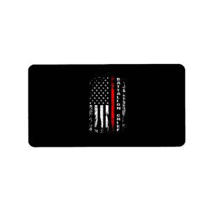 Firefighter Battalion Chief Battalion Chief Gift Label