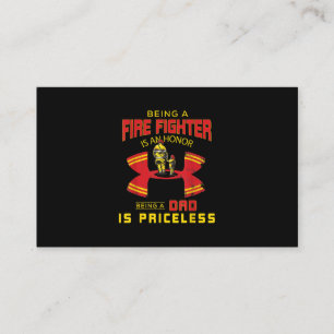 Firefighter - Being A Firefighter Dad Business Card