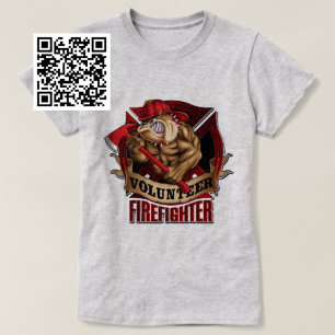 Firefighter Bulldog T-Shirt