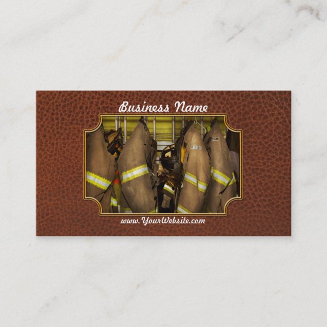 Firefighter - Bunker Gear Business Card (Front)