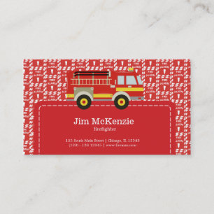 Firefighter Business Card
