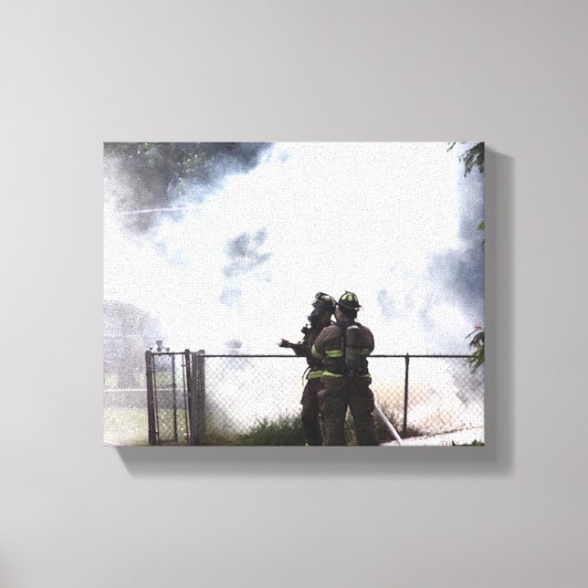 Firefighter Canvas Print (Front)