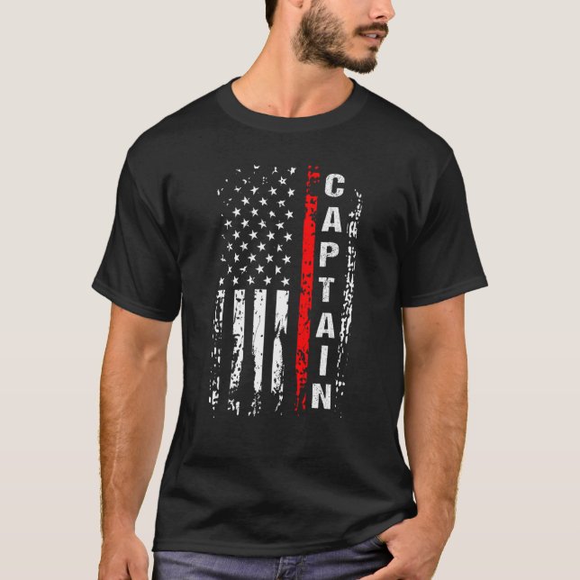 Firefighter Captain Firefighting Captain Chief Gif T-Shirt (Front)