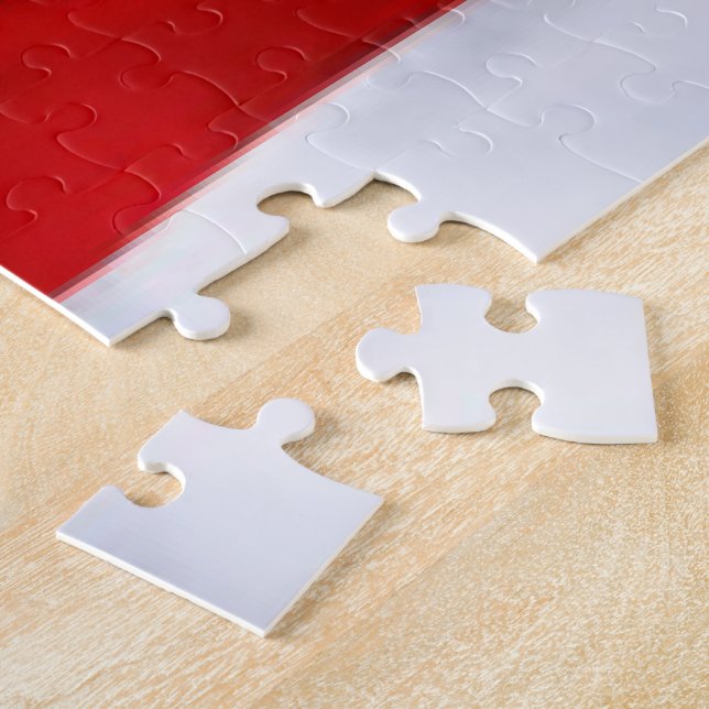 Firefighter Captain’s Gold Bugle Medallion Jigsaw Puzzle (Side)