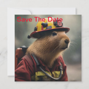 Firefighter Capybara, Save The Date