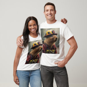 Firefighter Capybara, T-Shirt