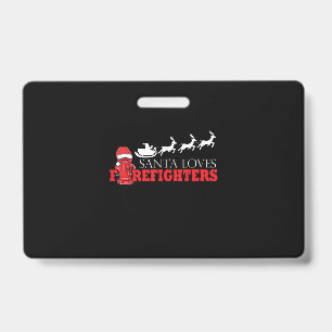 Firefighter Christmas Gifts Santa Claus Fireman Badge