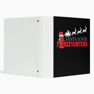 Firefighter Christmas Gifts Santa Claus Fireman Binder