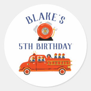 Firefighter Classic Round Sticker