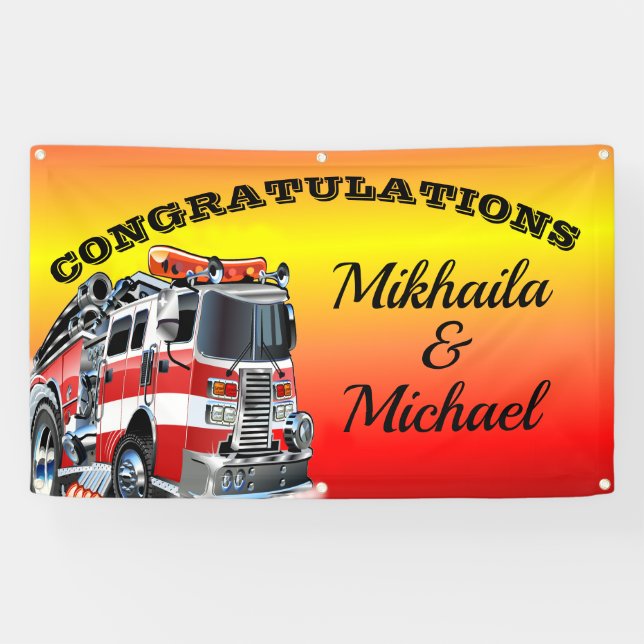 Firefighter Congratulations Banner (Horizontal)