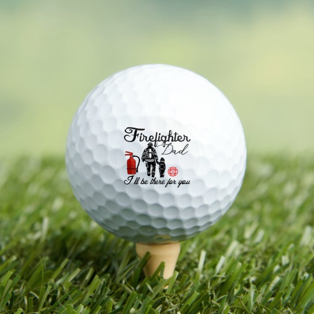 Firefighter Dad | Father's Day Gifts Golf Balls (Insitu Tee)