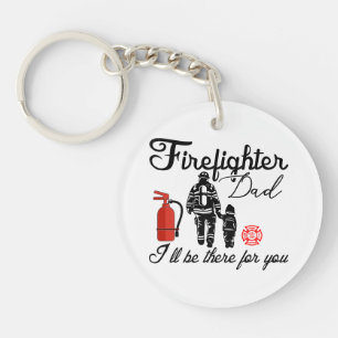 Firefighter Dad Father's Day Gifts Keychain