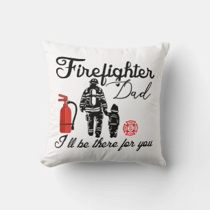 Firefighter Dad   Father's Day Gifts Throw Pillow
