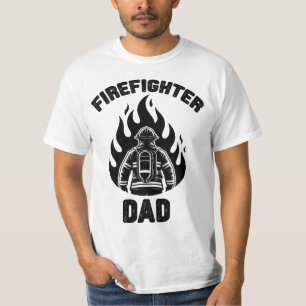 Firefighter Dad, Fathers Day T-Shirt