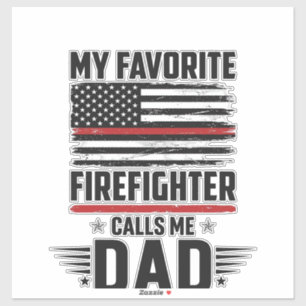 Firefighter Dad Flag Vintage Engraving Design_1