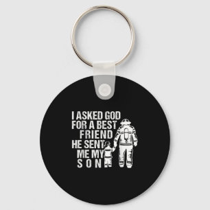 Firefighter Dad Son Quote New Daddy Fireman Dad Fa Keychain