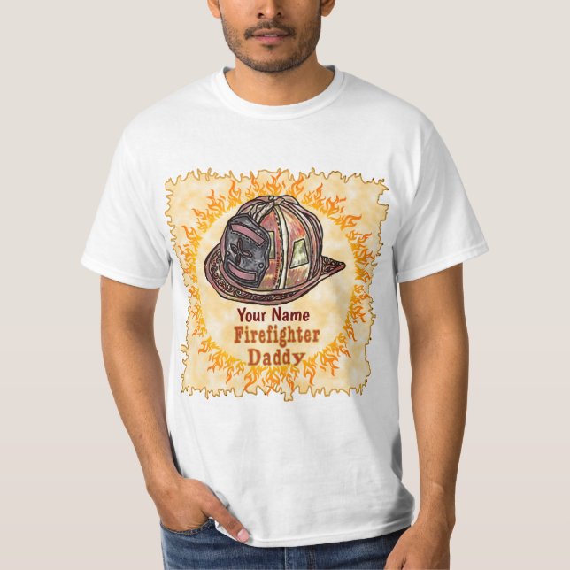 Firefighter Daddy   T-Shirt (Front)