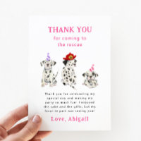 Firefighter Dalmatians Pink Birthday Party  