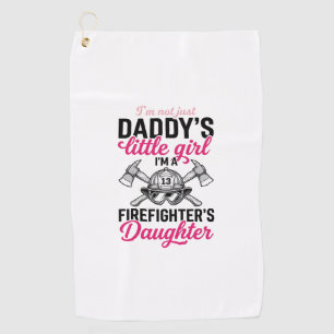 Firefighter Daughter Quote Vector Shirt Design_1 Golf Towel