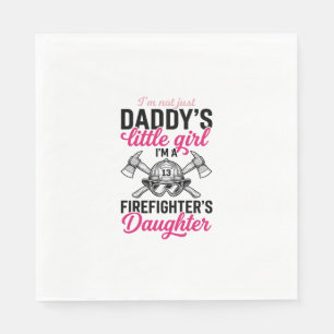 Firefighter Daughter Quote Vector Shirt Design_1 Napkin