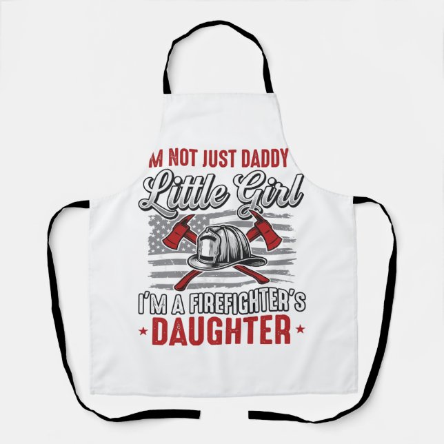 Firefighter Daughter Vintage Apron (Front)