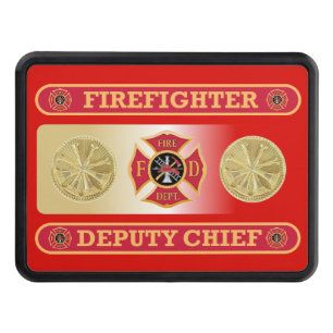 Firefighter Deputy Chief's Shield Hitch Cover