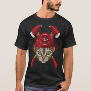 Firefighter Devon Rex Fireman Boys Kids Fire Rescu T-Shirt