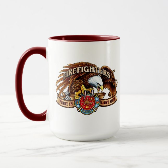 Firefighter Eagle Mug (Left)
