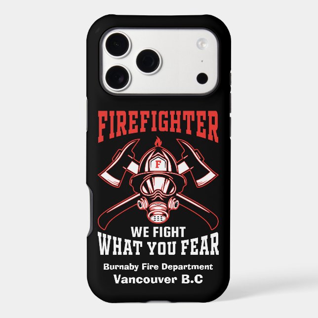 Firefighter emblem with axes and helmet (Back)
