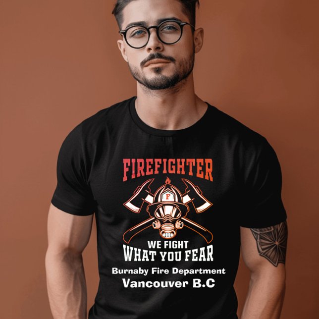 Firefighter emblem with axes and helmet T-Shirt (Creator Uploaded)