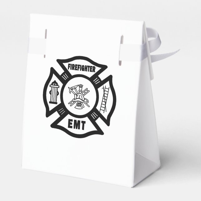 Firefighter EMT Favor Box (Back Side)