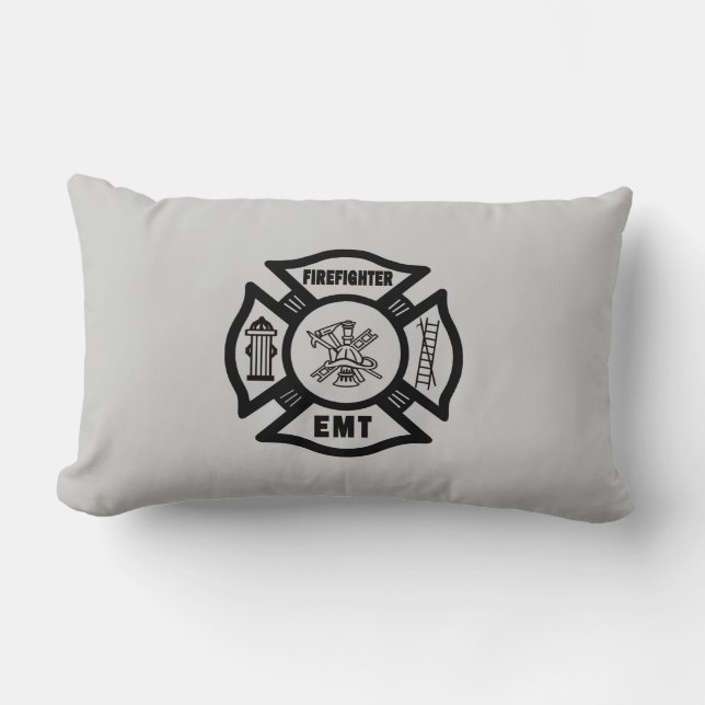 Firefighter EMT Lumbar Pillow (Front)