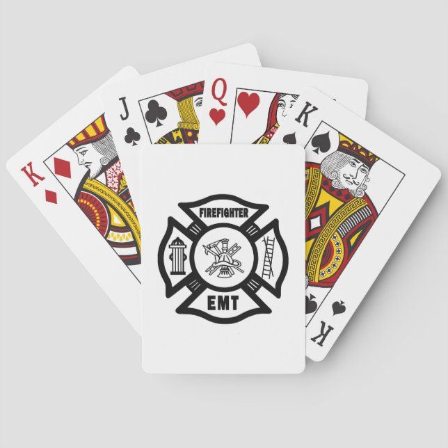 Firefighter EMT Playing Cards (Back)