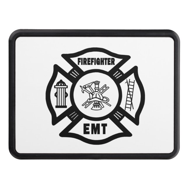 Firefighter EMT Trailer Hitch Cover (Front)