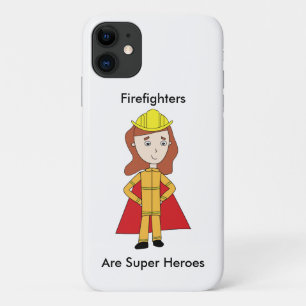 Firefighter Female Super Hero Personalize iPhone 11 Case