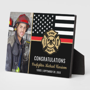 Firefighter Fire Academy Graduation Fireman Plaque
