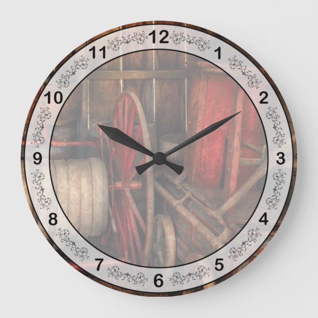 Firefighter - Fire Bridgade Large Clock (Front)