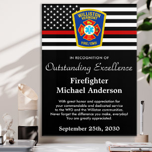 Firefighter Fire Department Logo Recognition Award Acrylic Print
