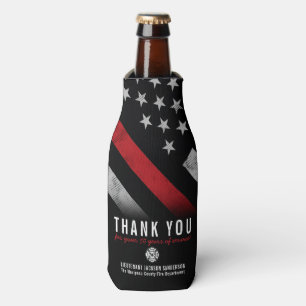 Firefighter Fire Department Retirement Party Bottle Cooler